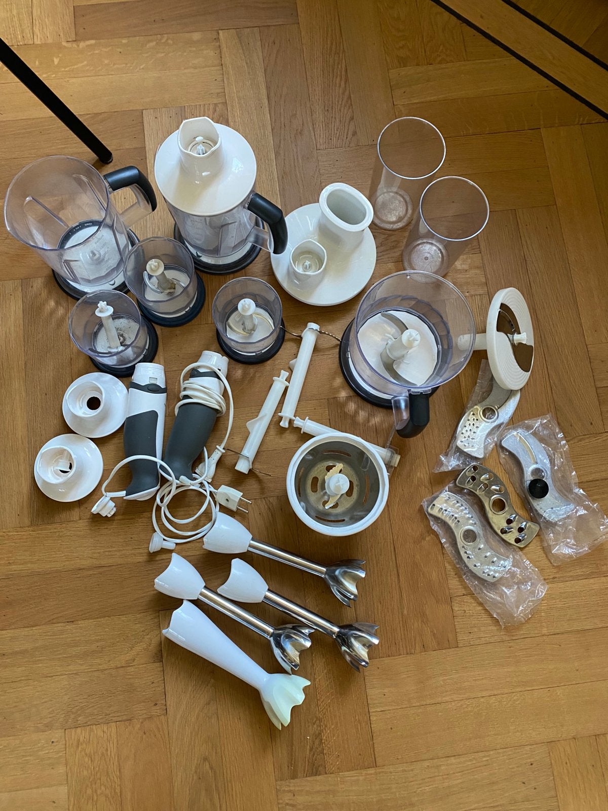 Zeer complete Braun staafmixer set 4191, Minder dan 1 liter, Ophalen of Verzenden, Gebruikt, 2 snelheden