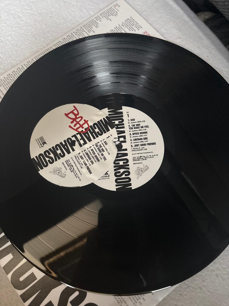 Michael Jackson - Bad LP met misprint, nieuw, ongebruikt, Originele persing, Ophalen, Nieuw in verpakking, 12 inch