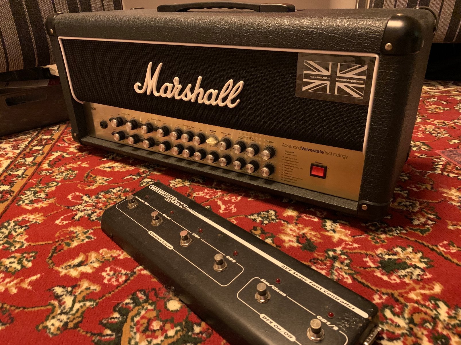 Marshall AVT 150H incl foot switch (nieuwstaat), Ophalen of Verzenden, Zo goed als nieuw, Gitaar, 100 watt of meer