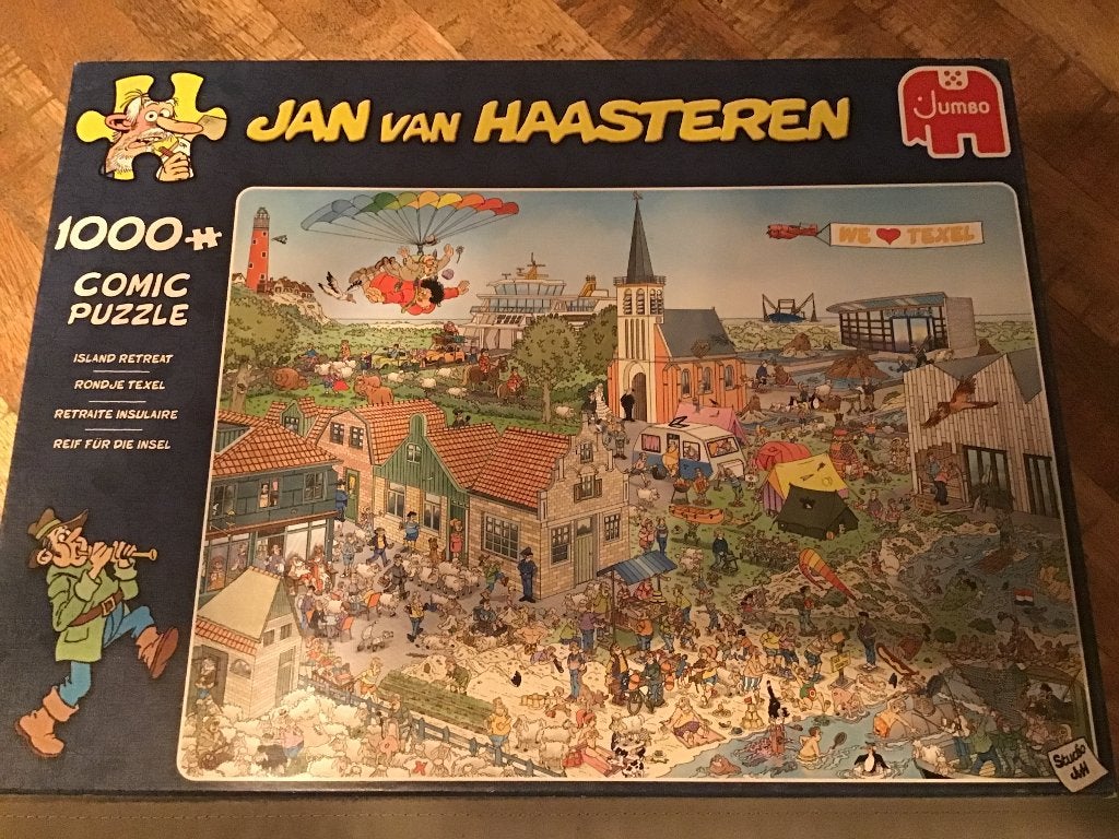 Puzzel JvH 1000 stuks. Rondje Texel, Ophalen, 500 t/m 1500 stukjes, Zo goed als nieuw, Legpuzzel