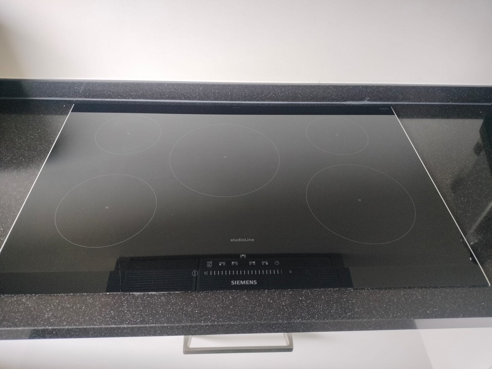 Siemens studioline inductie kookplaat 81x52cm (met schade), Ophalen, Gebruikt, Inbouw, Inductie