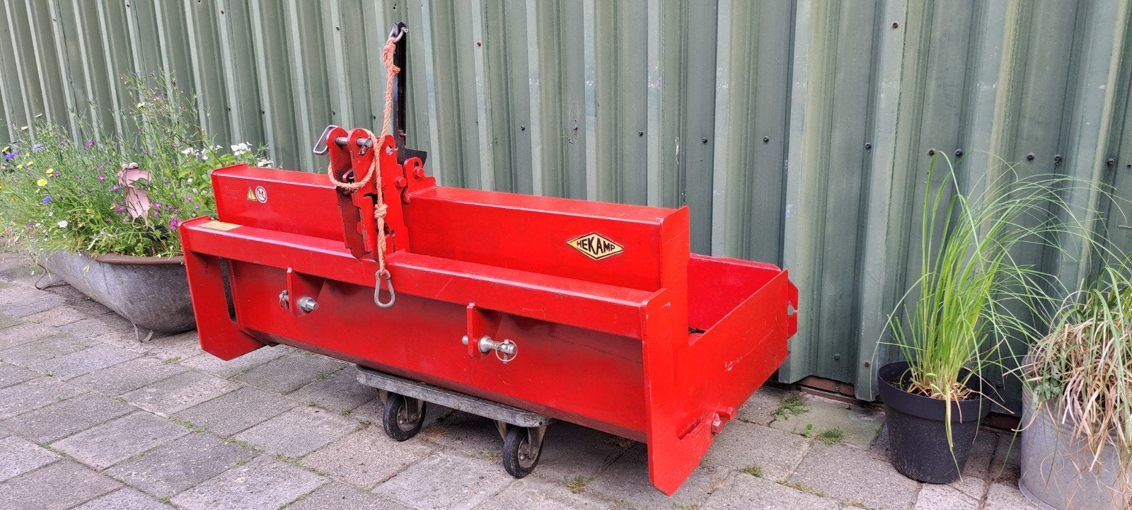 Hekamp grondbak/transportbak, Ophalen