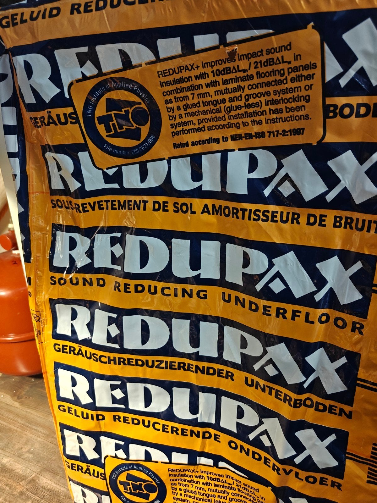 Redupax 10 dB ondervloer voor laminaat - 1 pak (4,40 m²), Ophalen, 50 tot 100 cm, Rond, Nieuw