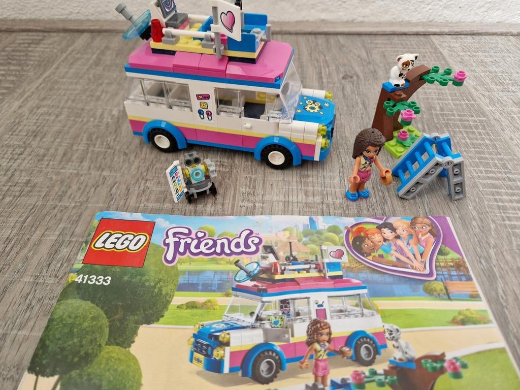 LEGO Friends 41333 Mia's Voertuig - Compleet zonder doos, Compleet, Gebruikt, Lego, Friends