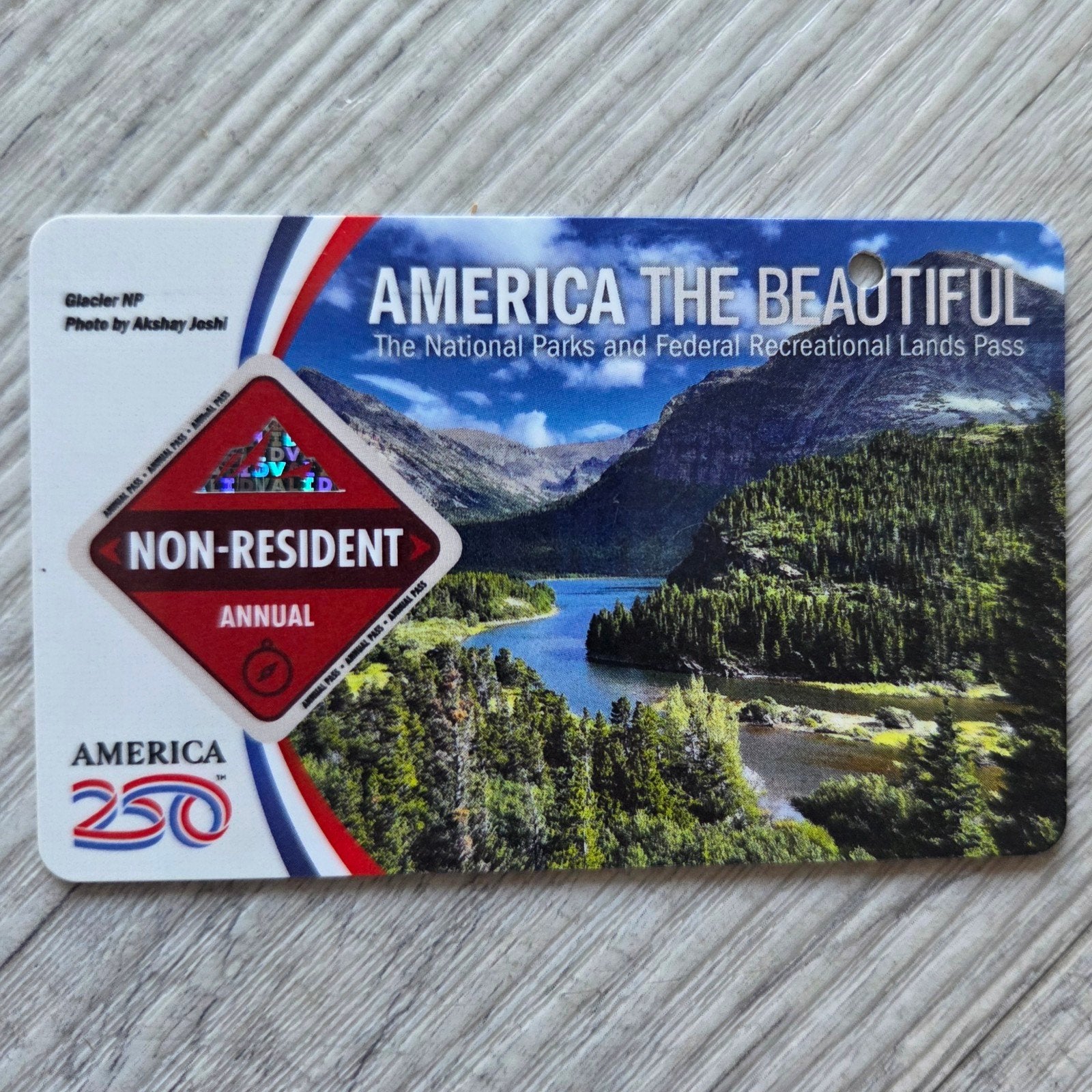 America the beautifull pas, Drie personen of meer, Ticket of Toegangskaart
