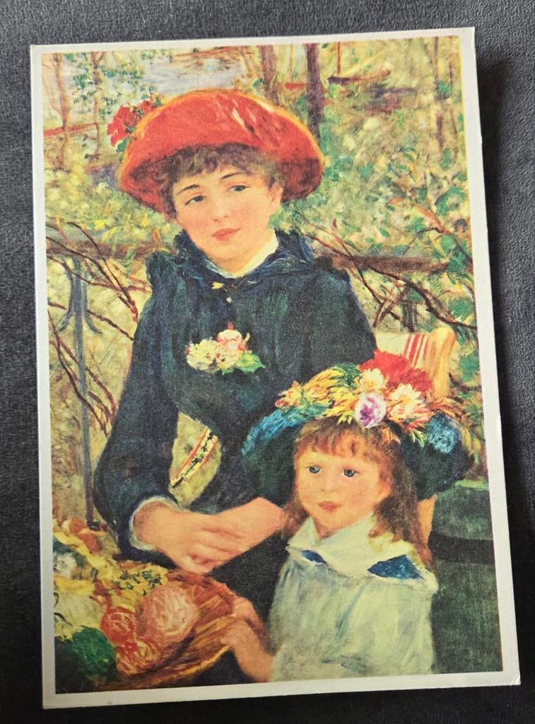 Twee zusjes - Pierre-Auguste Renoir - 1881, Verzenden, 1980 tot heden, Ongelopen, Overige thema's