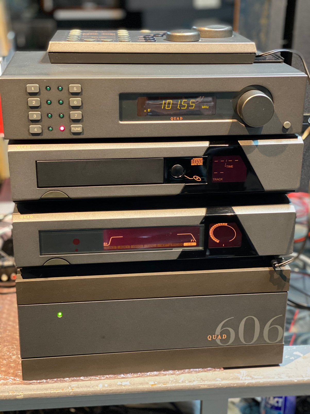 QUAD 606 set., Audio, Tv en Foto, Overige merken, Gebruikt, MP3-aansluiting, Quad