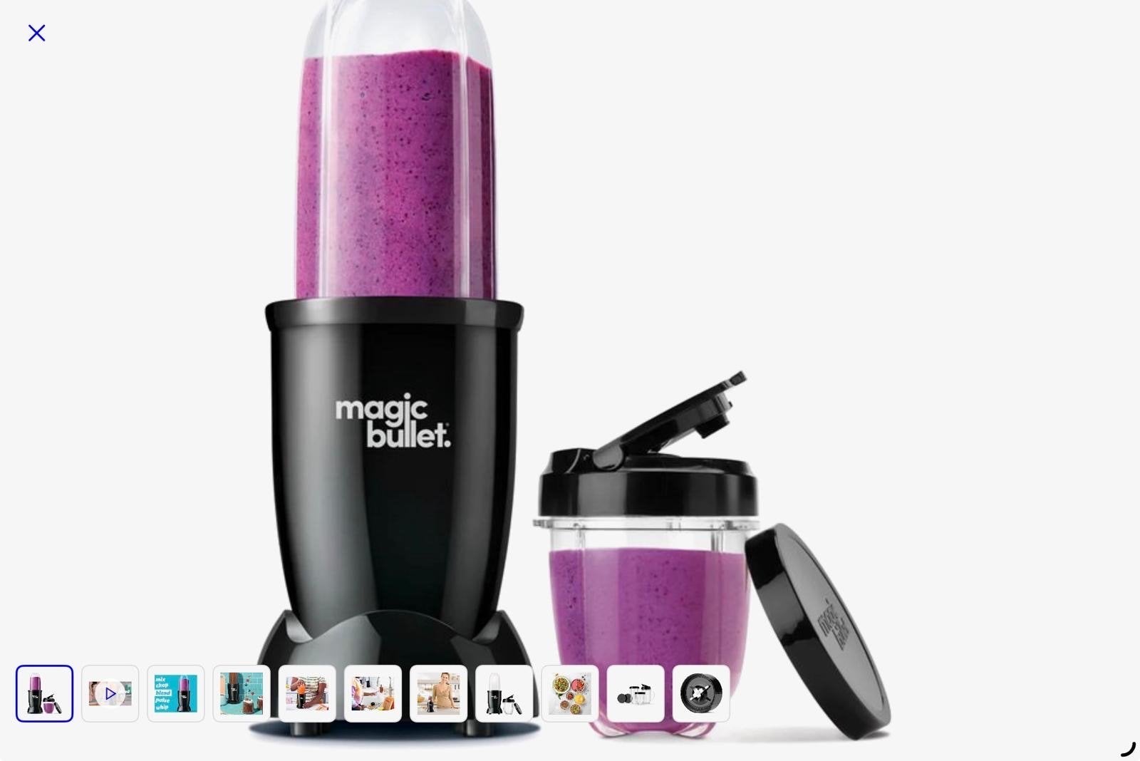 Magic Bullet Blender - Compacte en krachtige mixer, Witgoed en Apparatuur, Blenders, Ophalen, Zo goed als nieuw, Blender to go