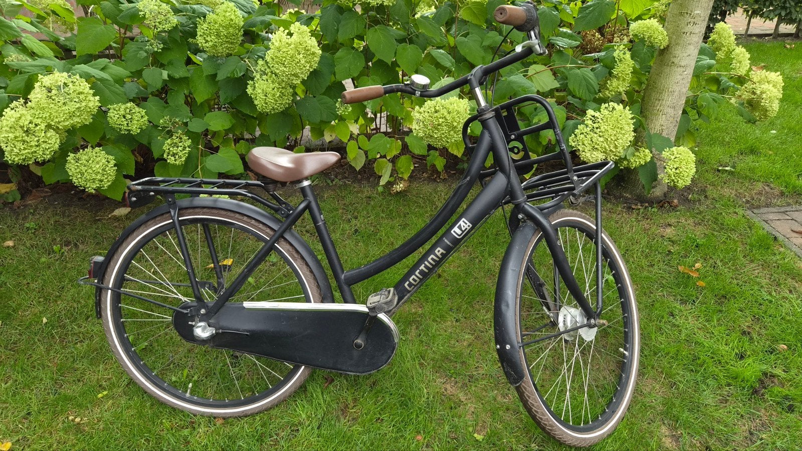Cortina U4 Transportfiets Dames - Zwart, Terugtraprem, Versnellingen, Ophalen, Overige merken