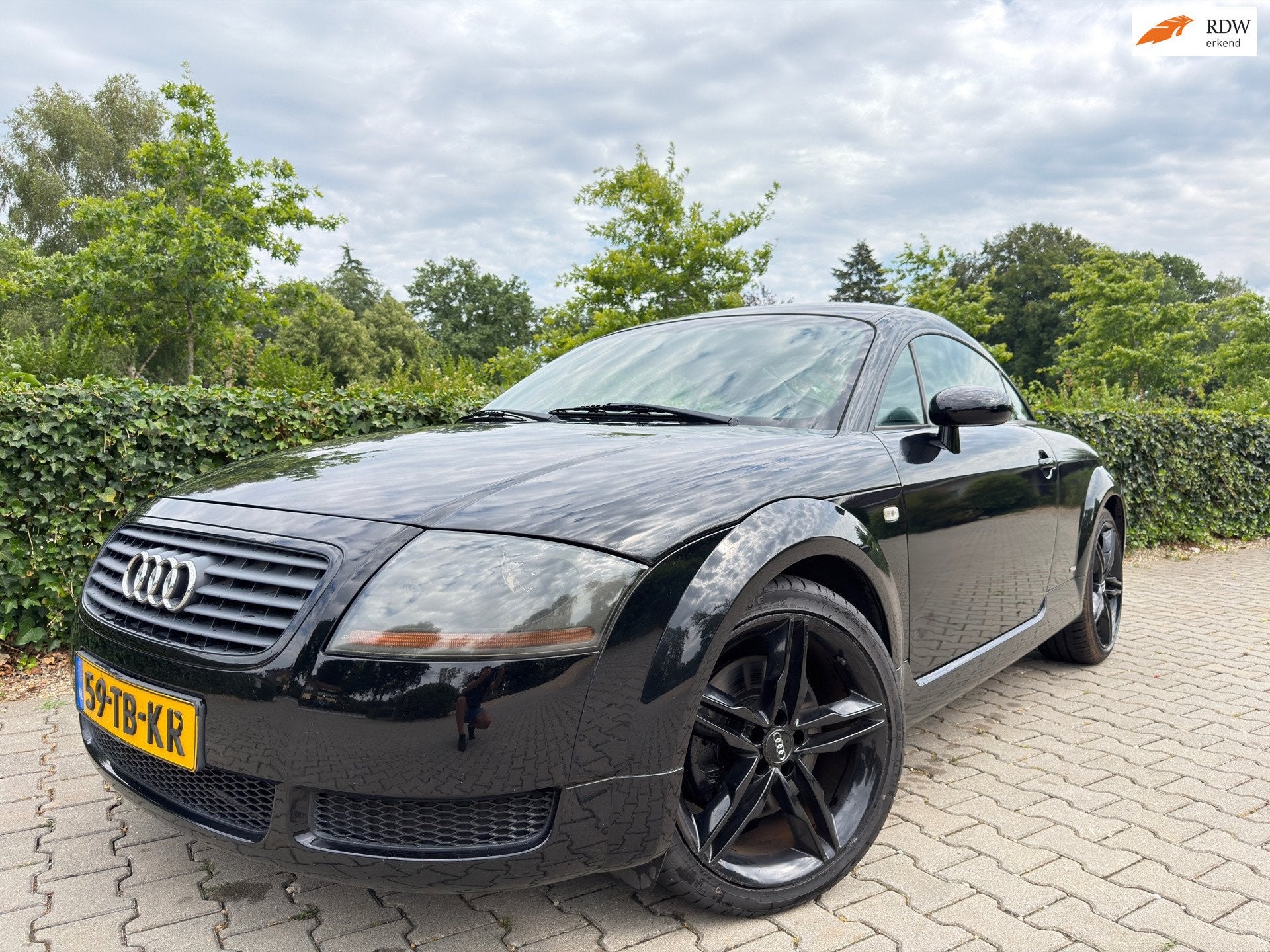 Audi TT 1.8 5V Turbo S-Line , Clima / Leder / Elec.Pakket /, Auto's, TT, Gebruikt, Zwart, 4 cilinders