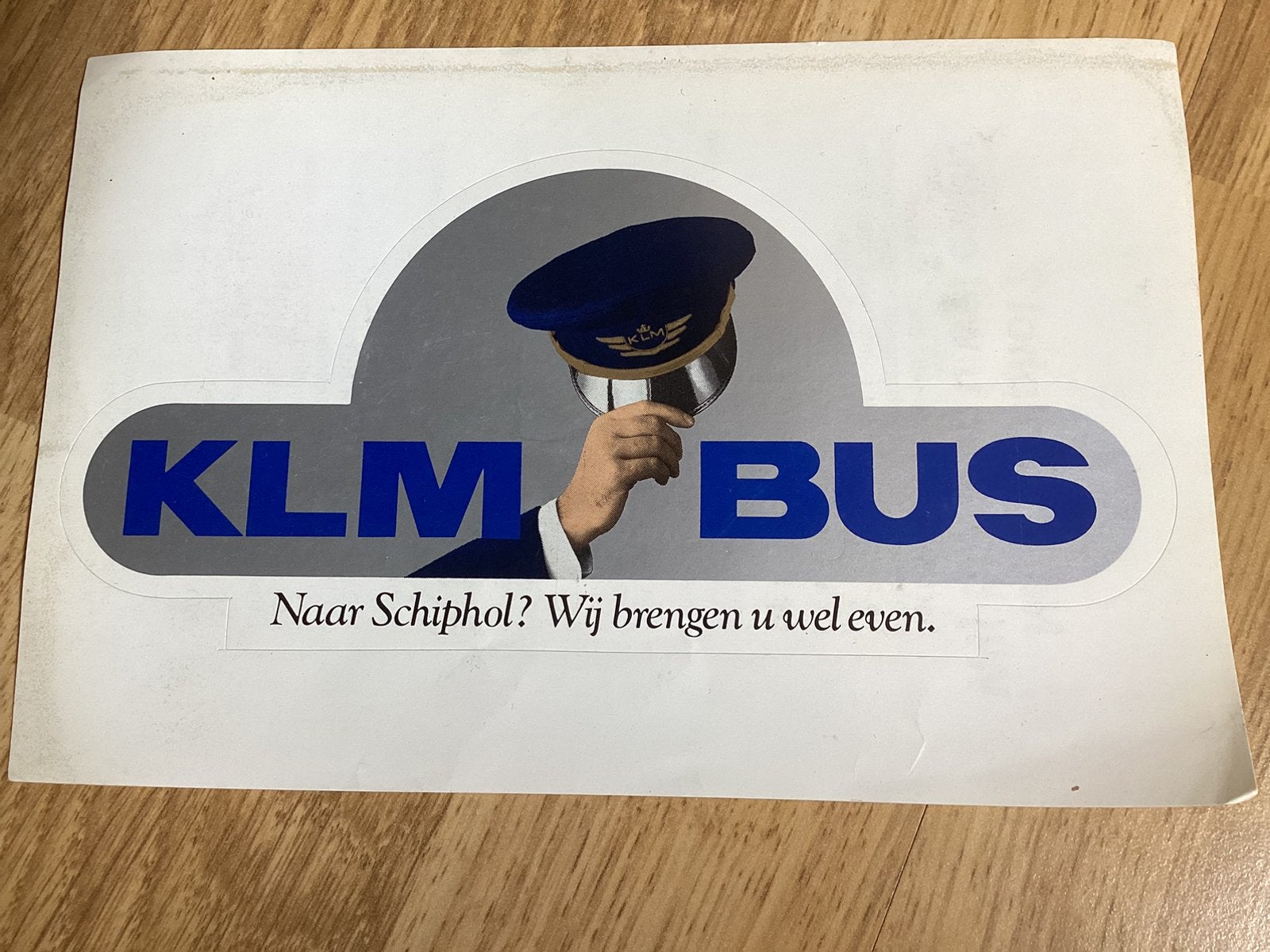 Sticker KLM Bus, Verzenden, Zo goed als nieuw