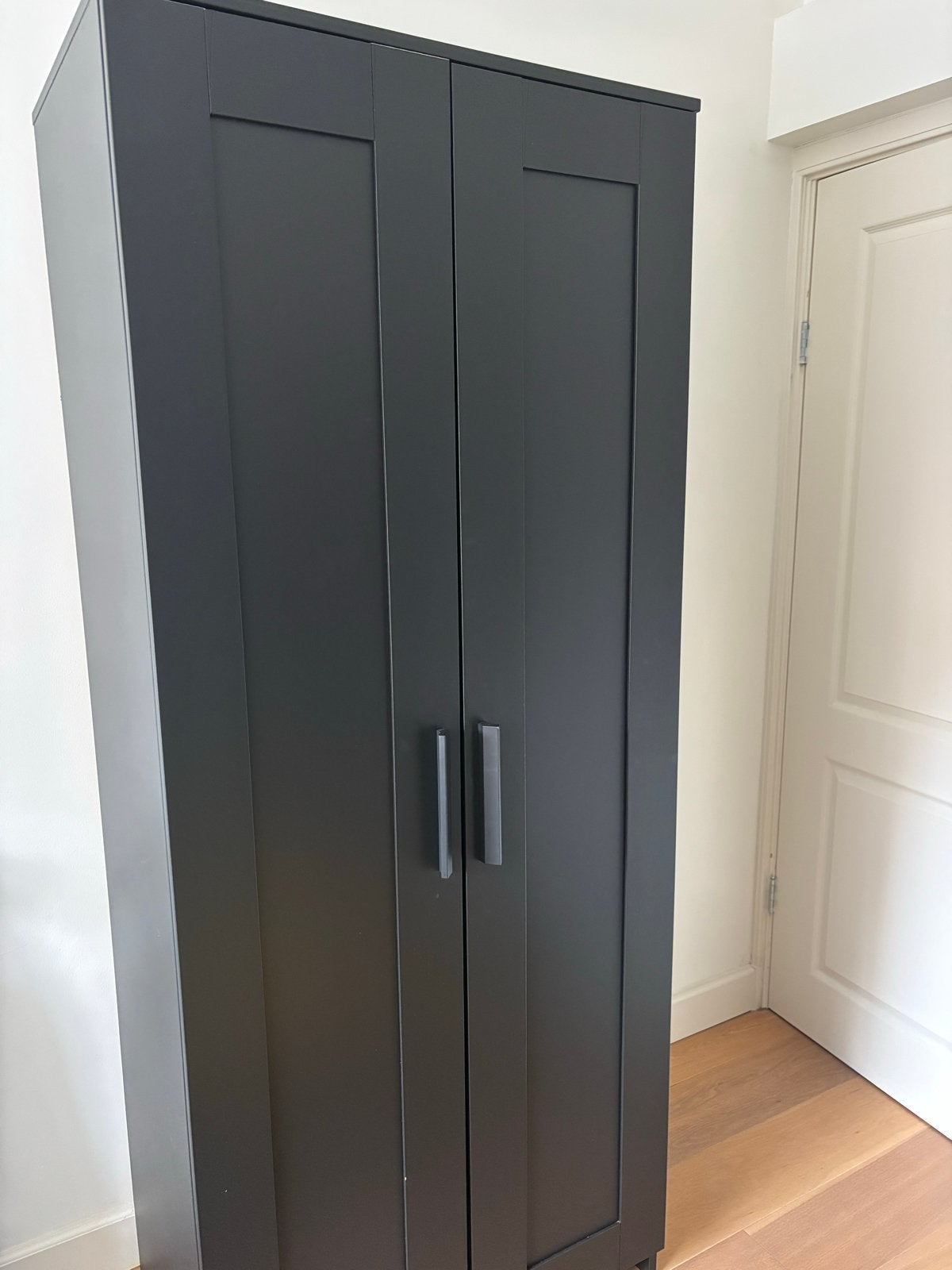 IKEA kledingkast BRIMNES zwart, Ophalen, Gebruikt, 50 tot 100 cm, 150 tot 200 cm