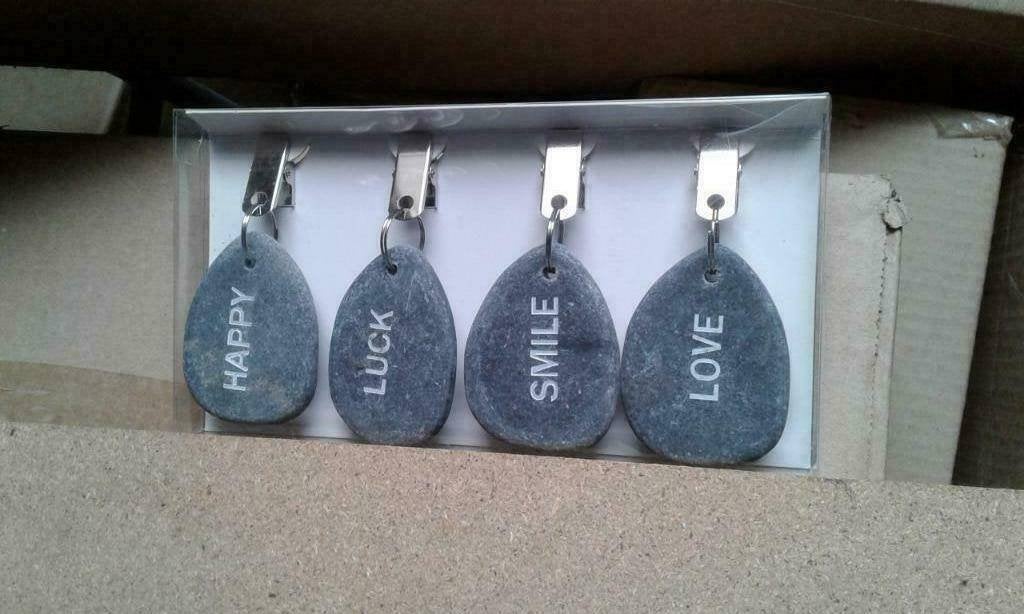 Leuke set Tafelkleedhangers, grijs, leisteen, Ophalen of Verzenden, Nieuw, Grijs