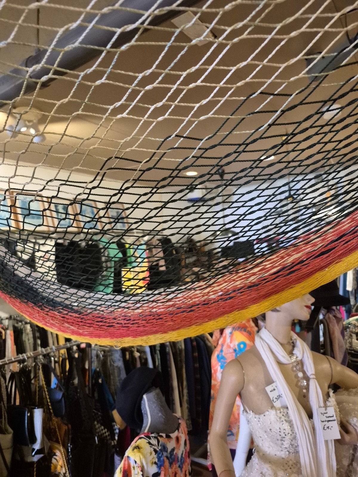 Kleurrijke hangmat meerkleurig, Opvouwbaar, Gebruikt, Meerpersoons, Ophalen of Verzenden
