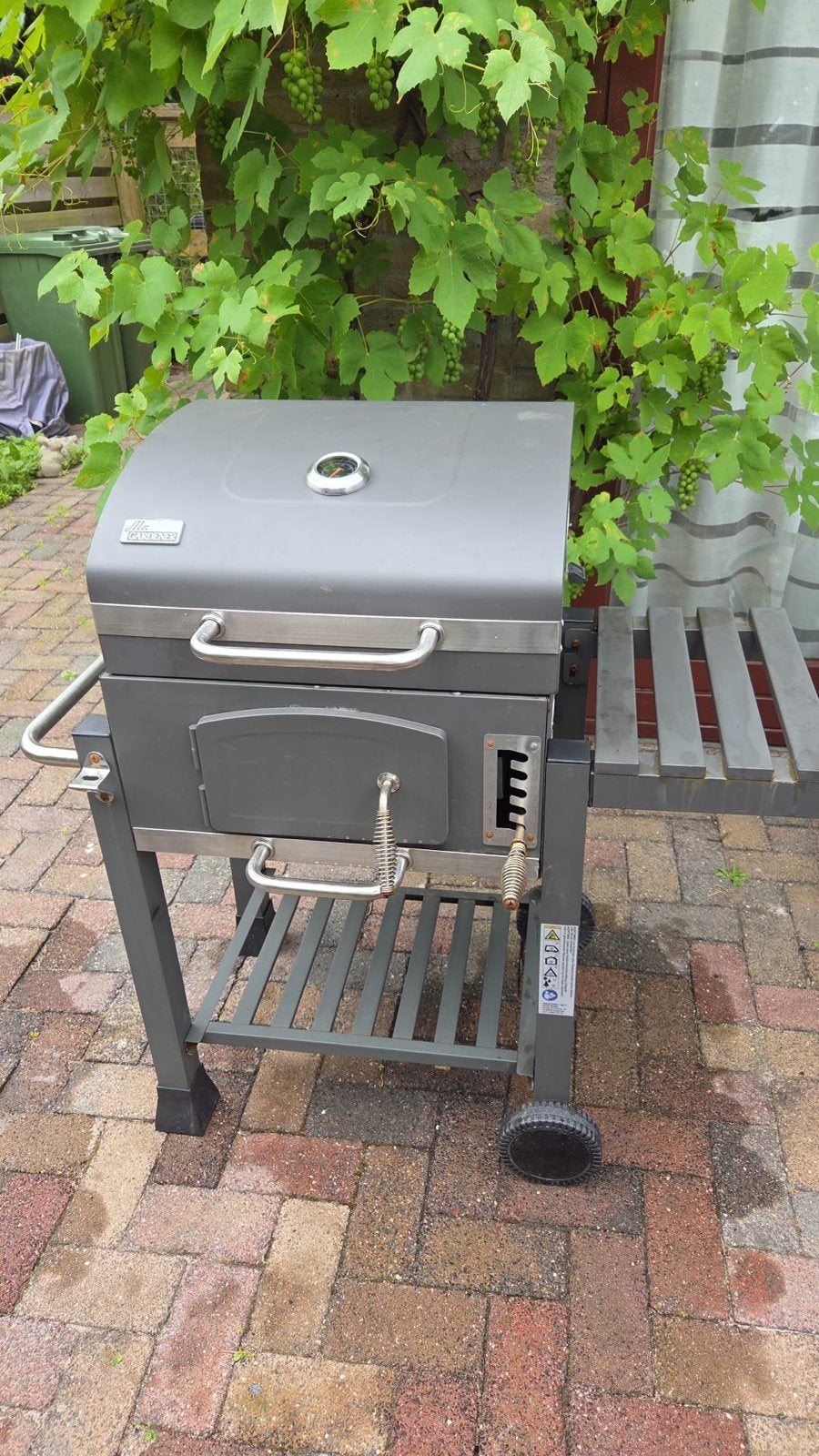 Mr. Gardener Houtskoolbarbecue met thermometer, Ophalen, Gebruikt, Mr. Gardener