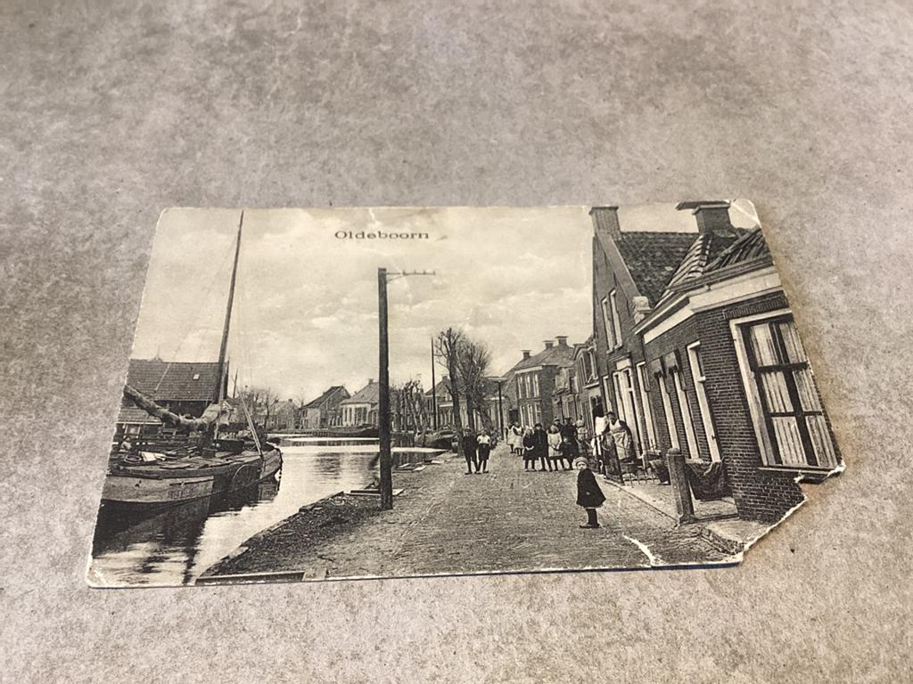 Oldeboorn.      Oude kaart, Verzamelen, Ophalen of Verzenden