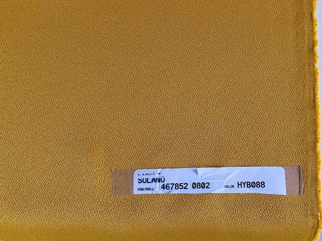 Camira Lucia YB088; donkergeel; restant meubel-/paneelstof, 120 cm of meer, Geel, Nieuw, Ophalen of Verzenden