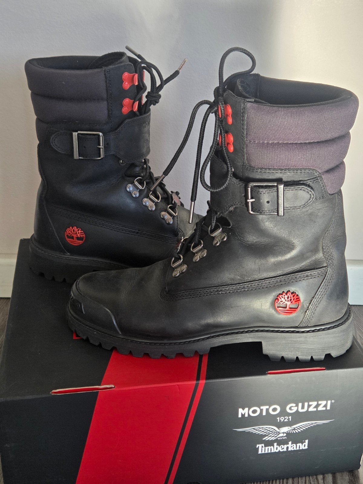 Timberland x Moto Guzzi motorlaarzen Nette staat Maat 42, Heren, Ophalen of Verzenden, Timberland x Moto Guzzi, Laarzen