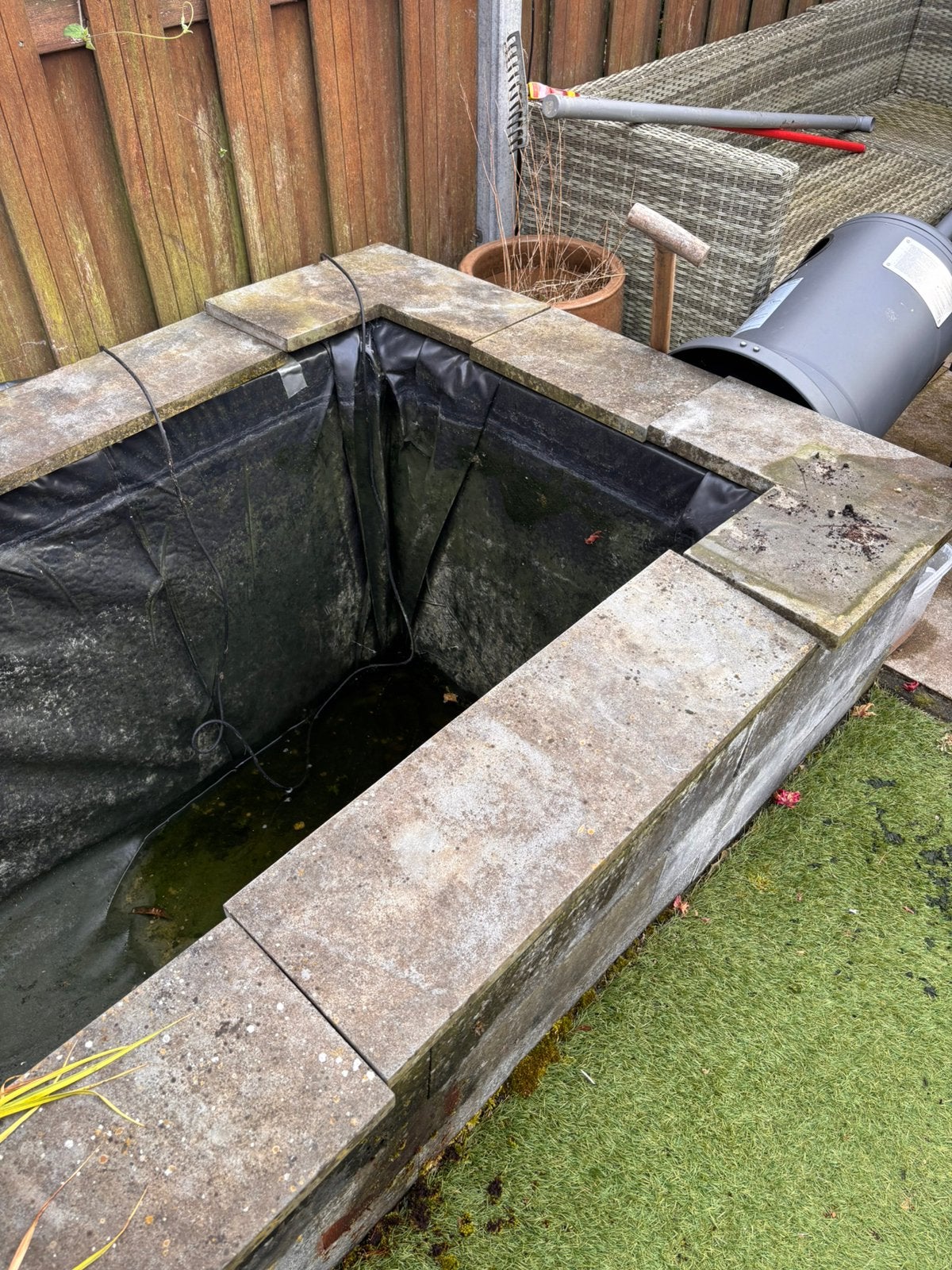 Vijverafwerking over, Tuin en Terras, Ophalen, Gebruikt, Vijverrand