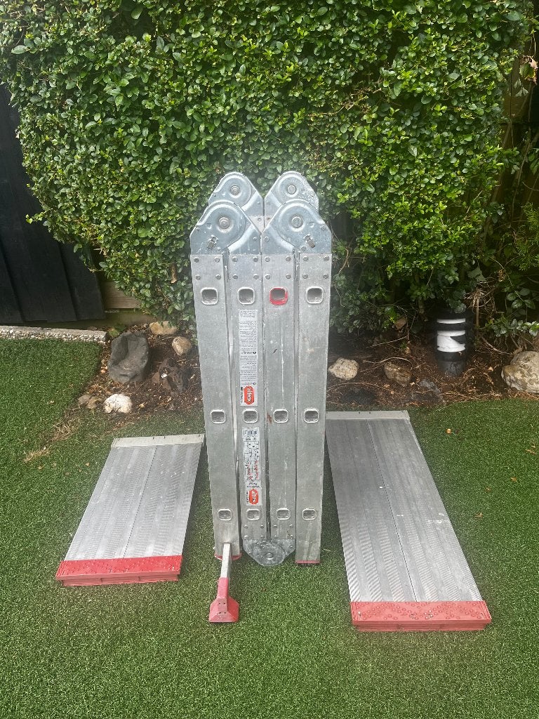 Vouwladder altrex varitrex easy 4x3, Gebruikt, Ophalen of Verzenden, Ladder, Opvouwbaar of Inschuifbaar