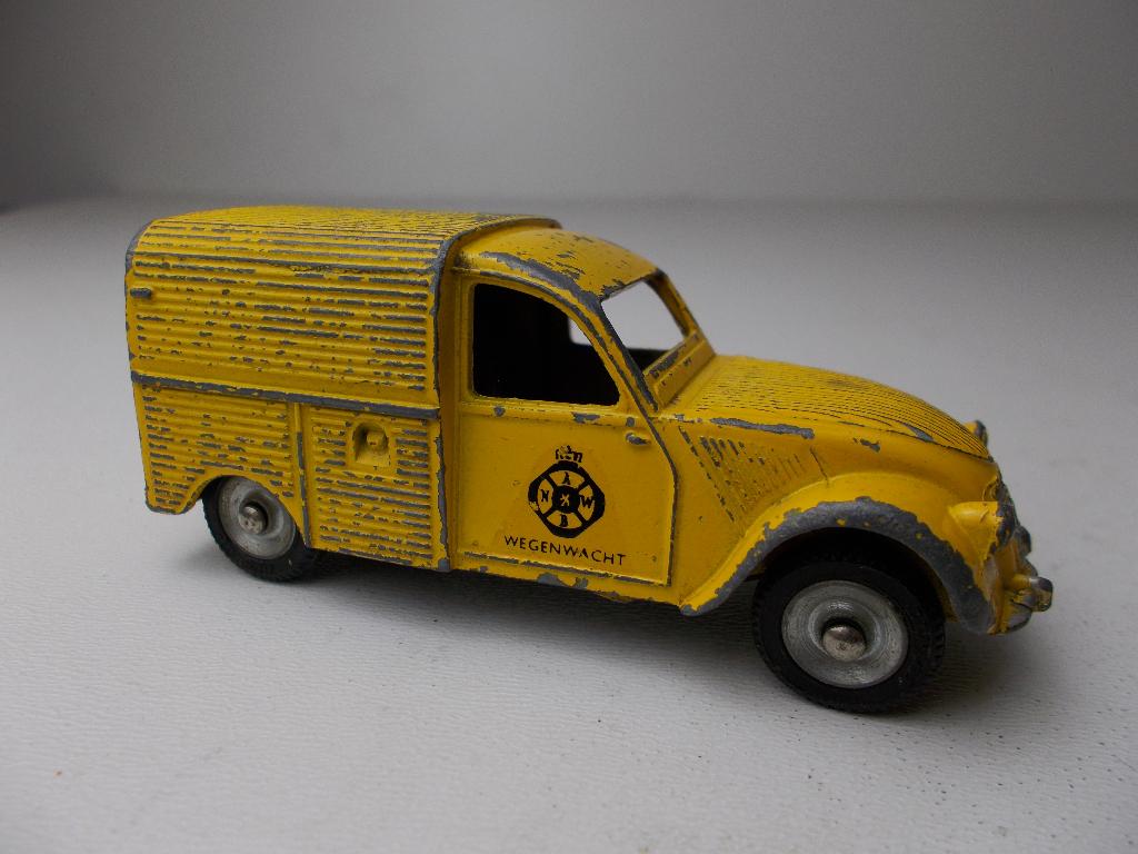 1965 Dinky Toys 562H CITROEN 2CV "WEGENWACHT"+ Achterdeurtje, Ophalen of Verzenden, Gebruikt, Auto, Dinky Toys