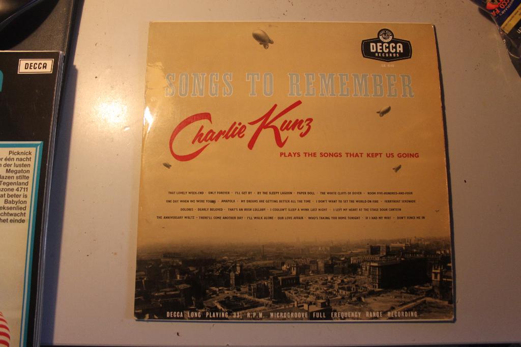 501v - lp - charlie kunz - songs to remember, Ophalen of Verzenden, Gebruikt, 12 inch