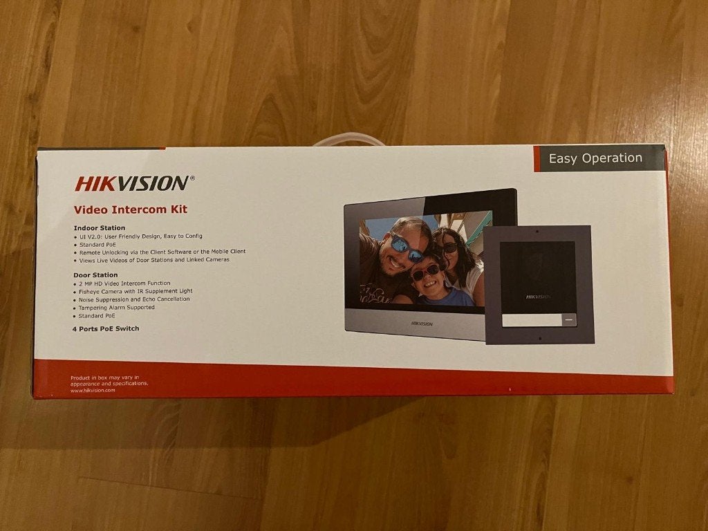 Hikvision DS-KIS602(B) Video Intercom Kit Nieuw Complete Set, Ophalen of Verzenden, Nieuw