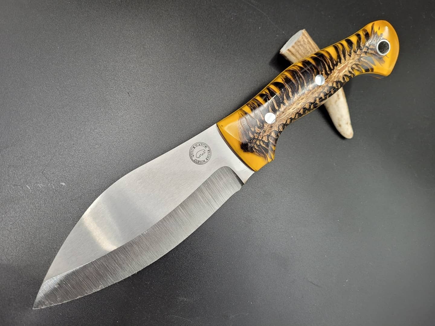 Handgemaakt Bushcraft Mes met Leren Schede, Ophalen of Verzenden, Overige soorten, Mes of Dolk