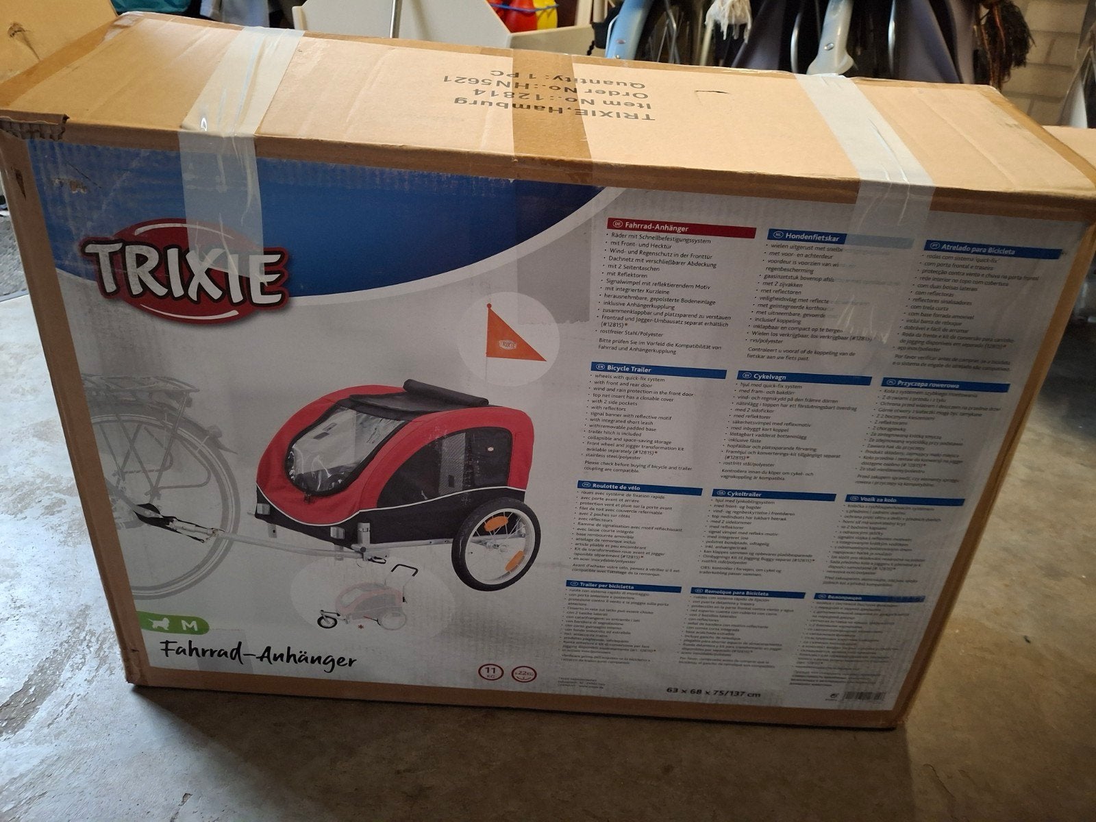 trixie hondenfietskar, Ophalen, Nieuw