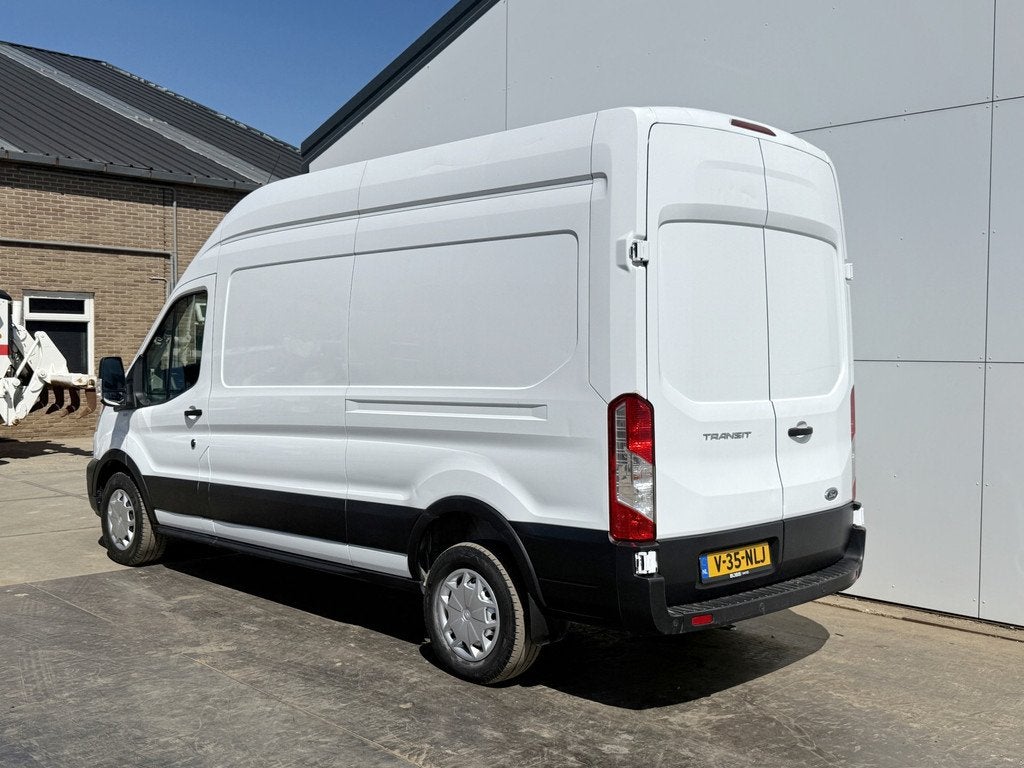Ford Transit 350 2.0 TDCI 170PK L3H3 Airco Cruise Control Pa, Auto's, Stof, 4 cilinders, Wit, Bedrijf
