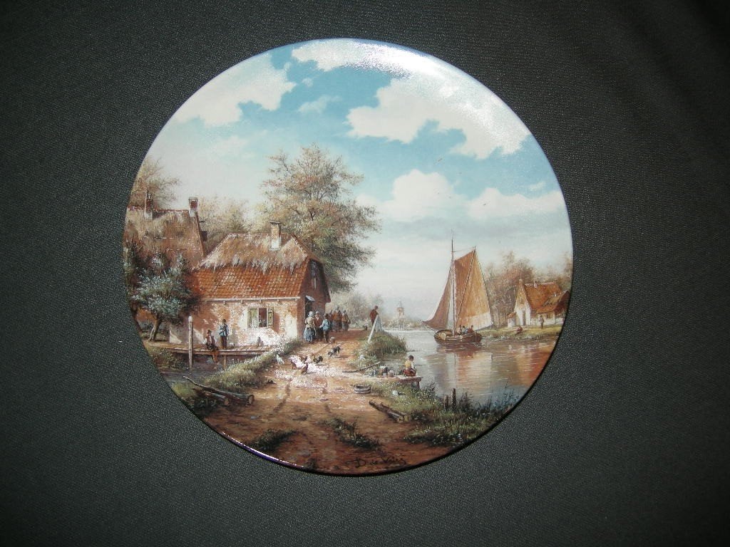 Regina wandbord "de eerste lentedag", Antiek en Kunst, Ophalen of Verzenden