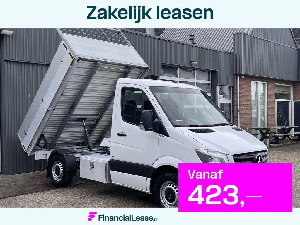 Mercedes-Benz Sprinter 211 2.2 CDI Kipper Airco Trekhaak 3 p, 13 km/l, 4 cilinders, 116 pk, Wit