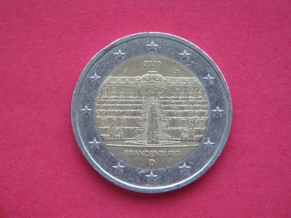 Duitsland 2 Euromunt Brandenburg 2020 j., Verzenden, Duitsland, 2 euro, Losse munt