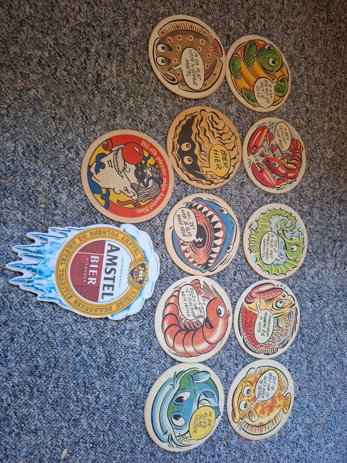 Amstel bier, verschillende oude viltjes, Ophalen of Verzenden, Zo goed als nieuw, Viltje(s), Amstel