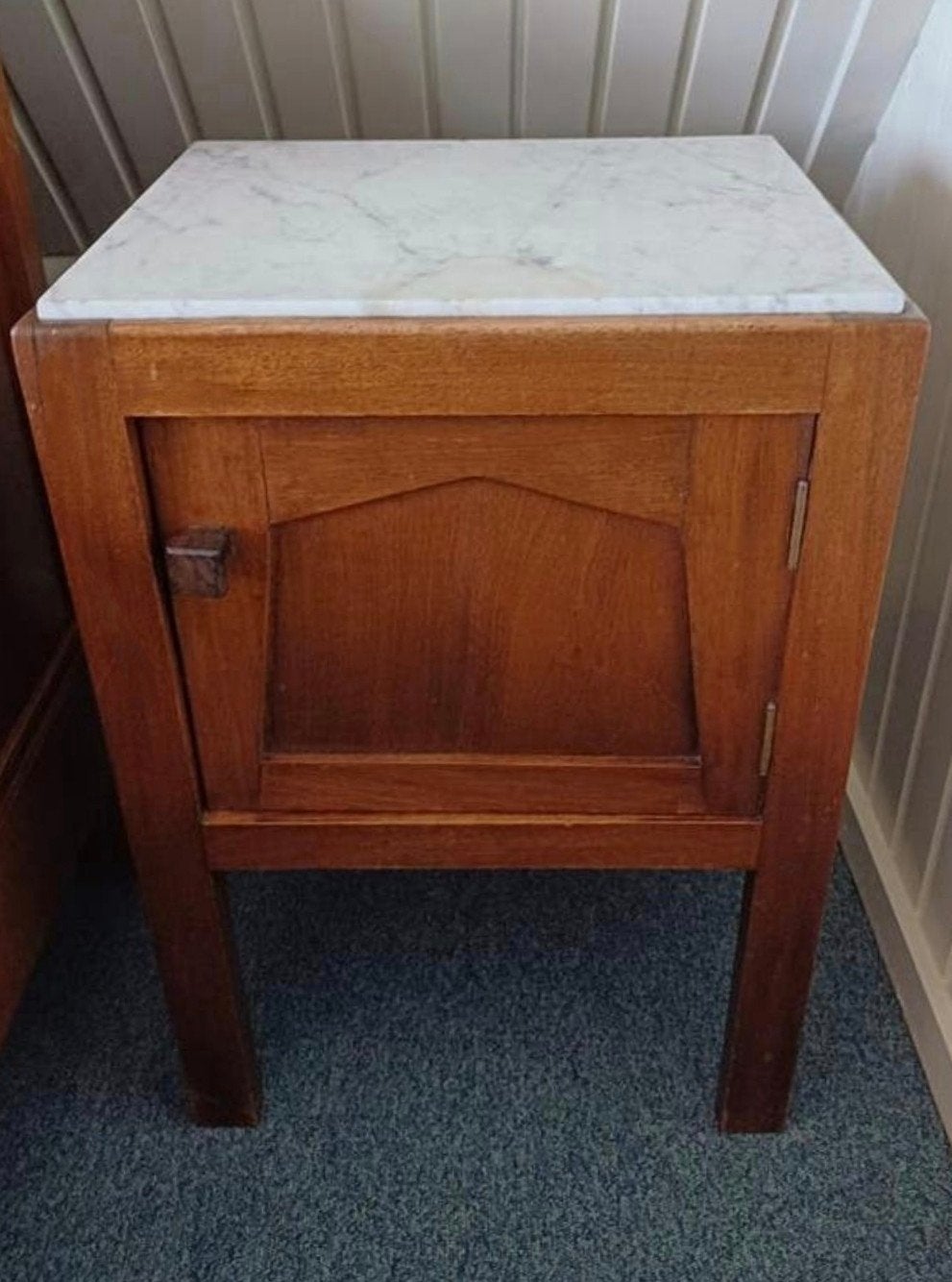 Set van 2 Art Deco Amsterdamse school nachtkastjes, Huis en Inrichting, Ophalen, Gebruikt, Minder dan 45 cm, 55 tot 70 cm