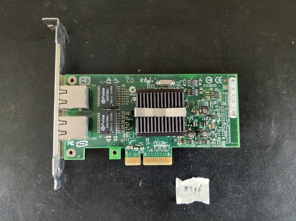 PCI Intel Pro/1000 PT Desktop Adapter dual D33682 [K496] 6-6, Ophalen of Verzenden, Zo goed als nieuw, Intern, Intel
