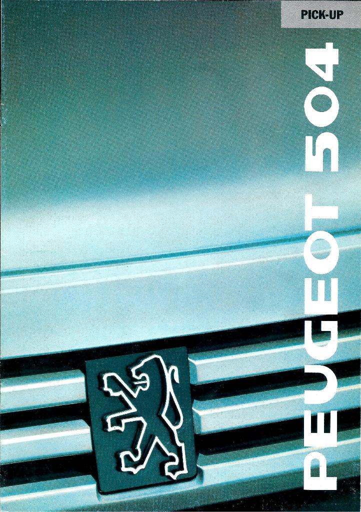Folder Peugeot 504 Pick Up 1989, Ophalen of Verzenden, Gelezen, Peugeot