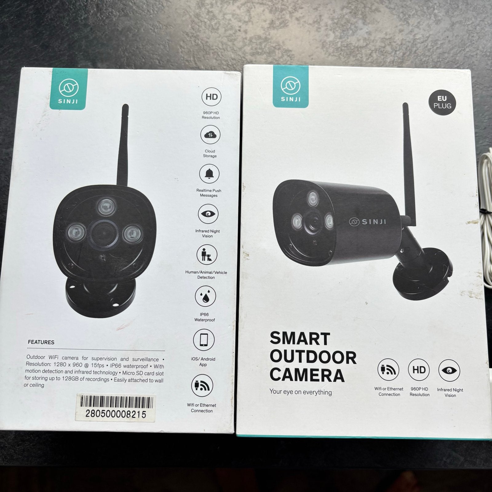 SINJI Smart Outdoor Camera - HD Beveiligingscamera, Audio, Tv en Foto, Videobewaking, Ophalen of Verzenden, Nieuw, Buitencamera