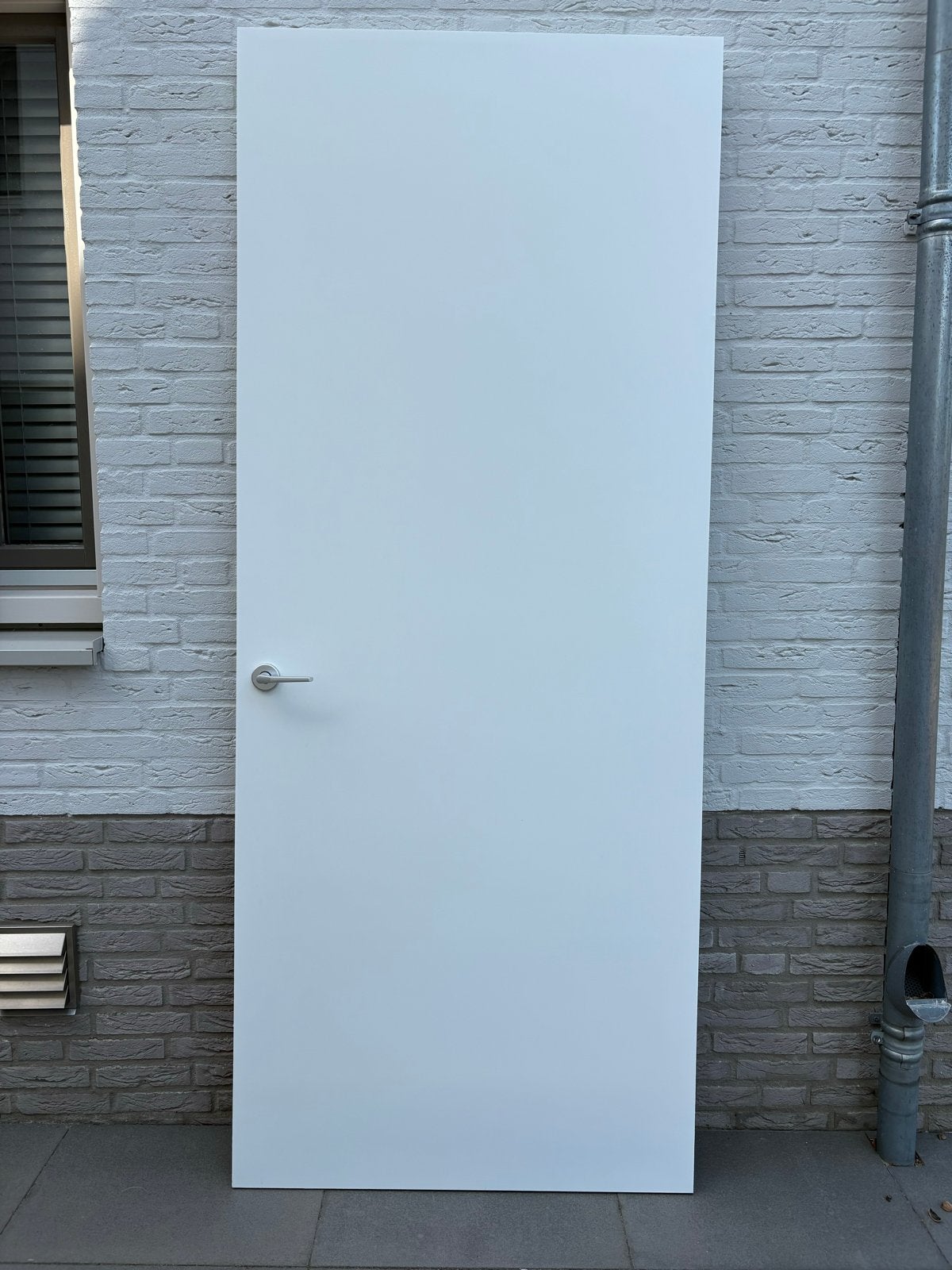 Witte opdek deur rechts 93x231,5 met klink Krepel, Ophalen, 80 tot 100 cm, Binnendeur, Zo goed als nieuw