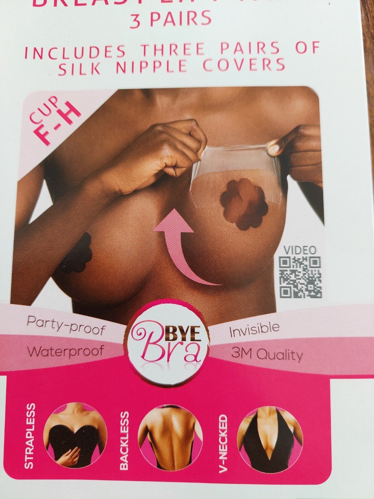 Bye Bra Breast Lift Tape - Huid van Kleur (F-H & A-C), Kleding | Dames, Ophalen of Verzenden