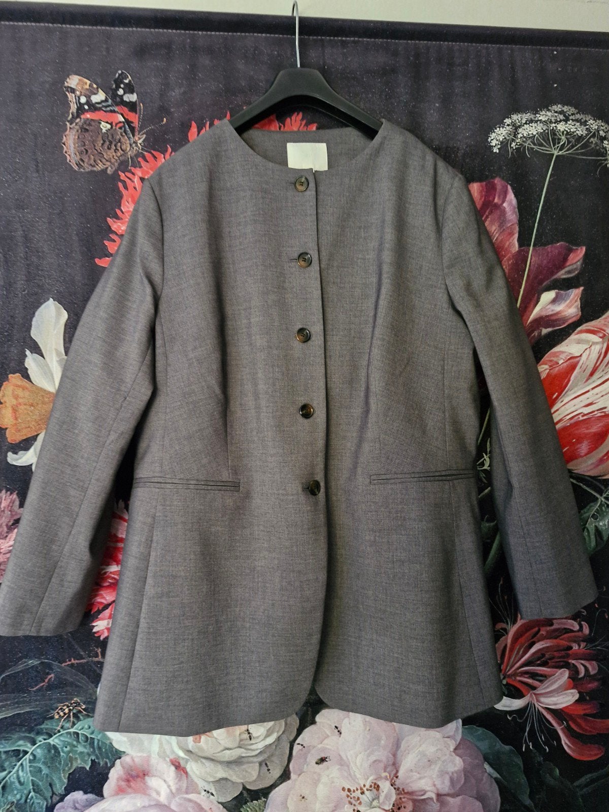 Grijze nette blazer xl, Ophalen of Verzenden, Zo goed als nieuw, Maat 46/48 (XL) of groter, Grijs