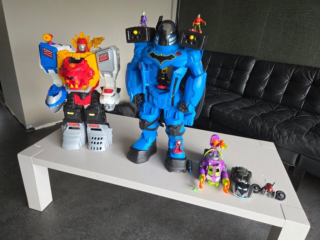 Grote robots met geluid (Batman en Power Rangers), Ophalen, Gebruikt