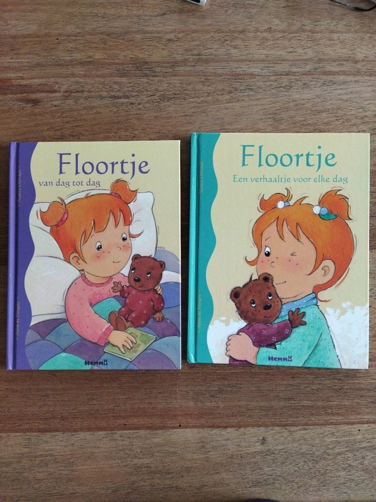 2 stuks :Floortje van dag tot dag / verhaaltje voor elke dag, Non-fictie, Aline de Pétigny, Ophalen of Verzenden, Zo goed als nieuw