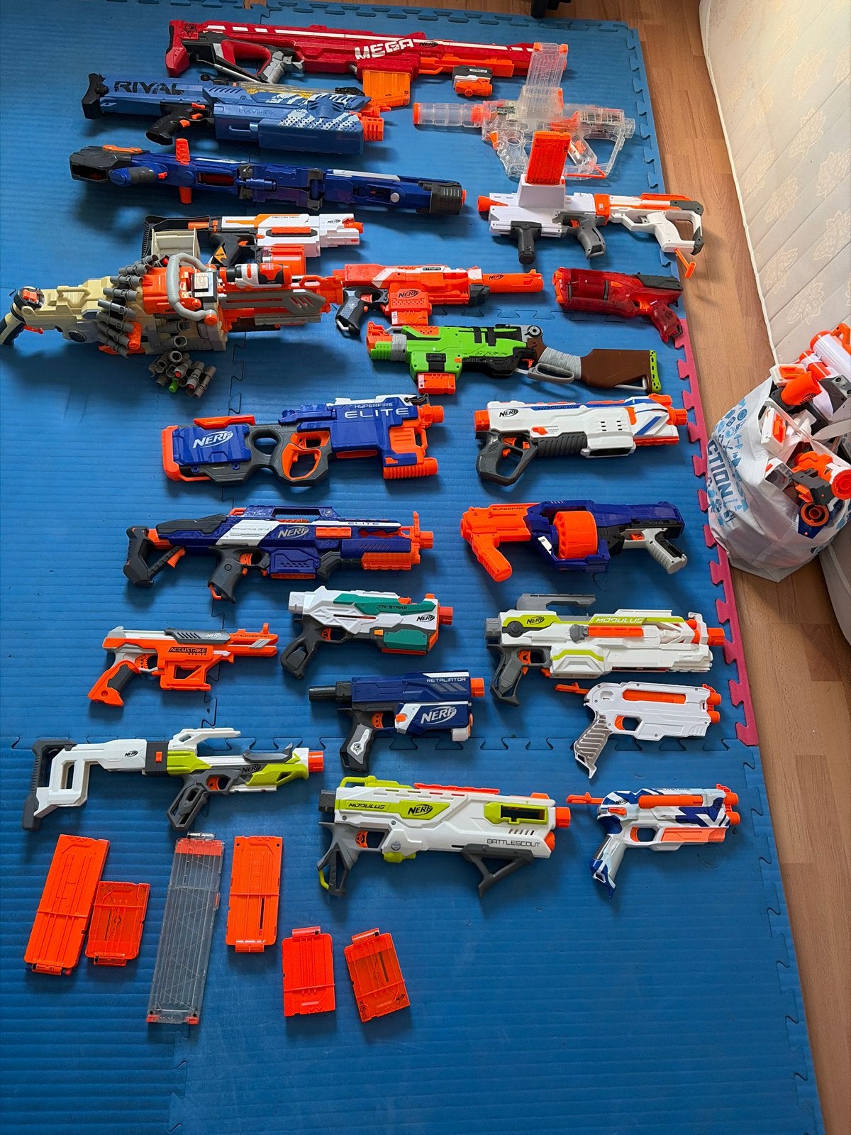Grote Nerf Blaster Collectie - Diverse Modellen en Accessoir, Ophalen, Gebruikt, Jongen of Meisje