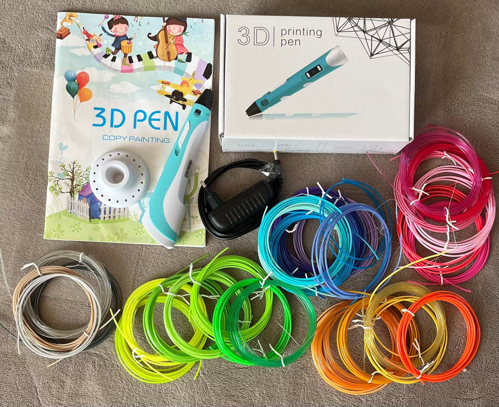 3D printing pen inclusief filamenten in vele kleuren, Ophalen of Verzenden, Zo goed als nieuw