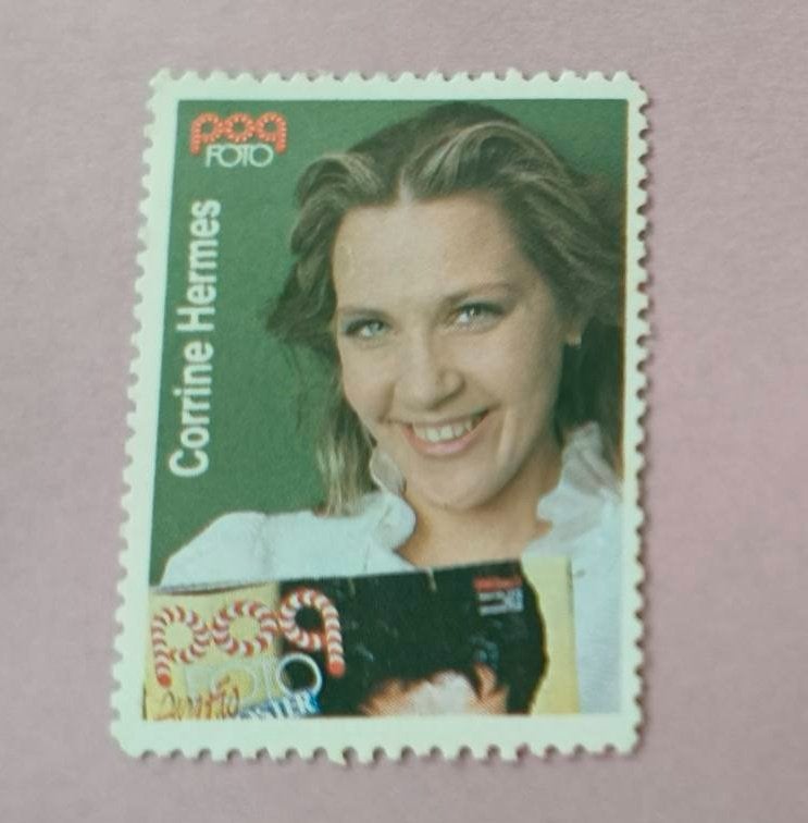 Popfoto zegel Corrine Hermes, Verzamelen, Ophalen of Verzenden, Nieuw, Foto of Kaart