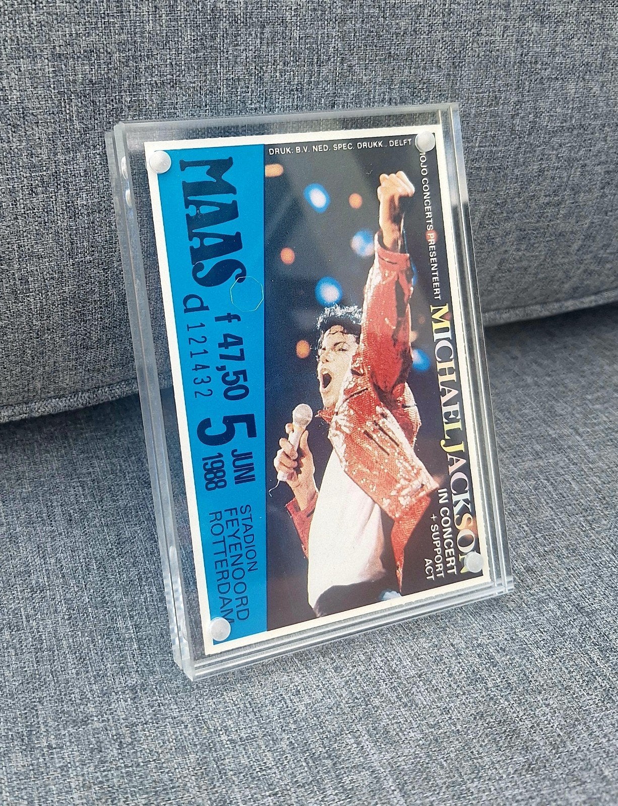 Michael Jackson Bad Tour Rotterdam 1988 de Kuip 5 juni, Ophalen of Verzenden, Feyenoord, Overige typen