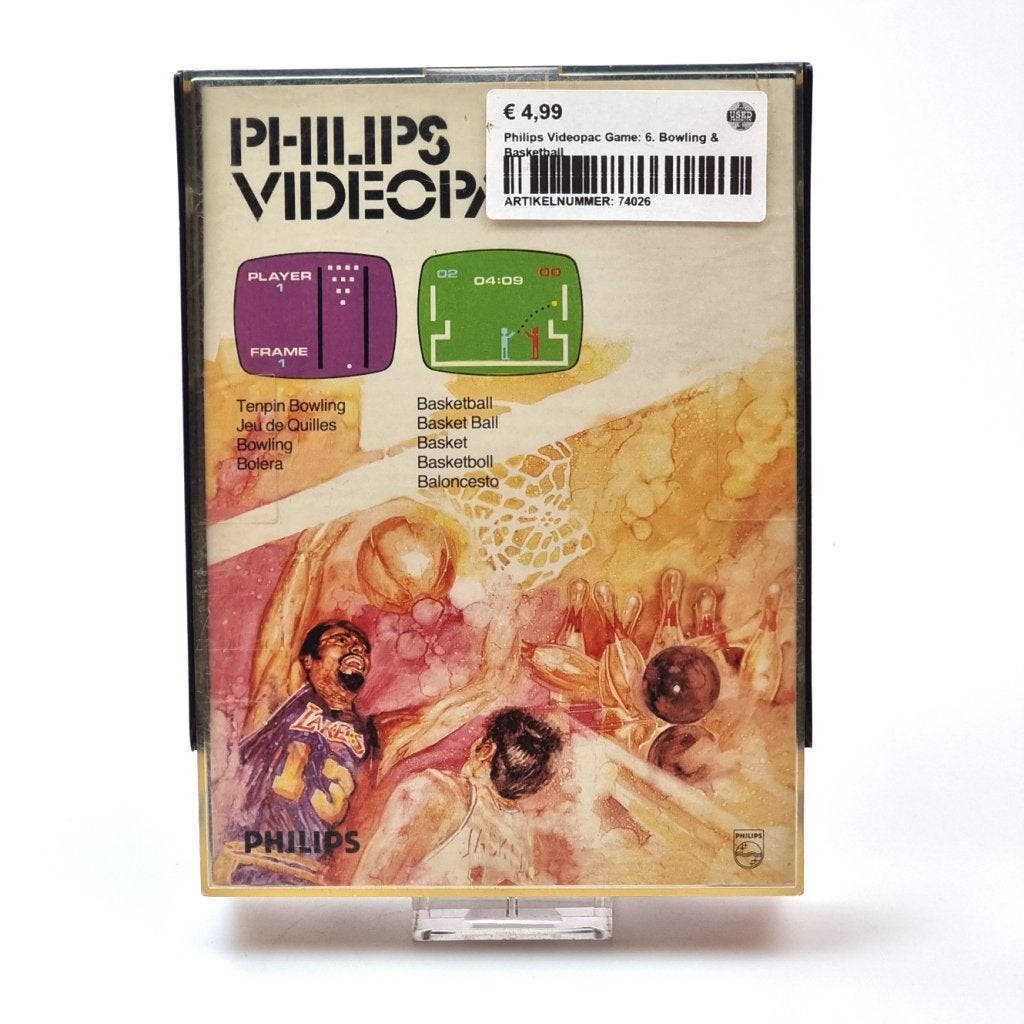 Philips Videopac Game: 6. Bowling & Basketball, Philips, Gebruikt, Support@philips.com, Philips Center
Amstelplein 2
1096 BC Amsterdam
Netherlands