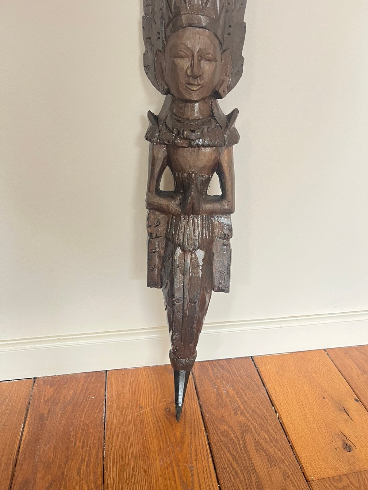 Balinese houten godin vintage jaren 70, Ophalen of Verzenden