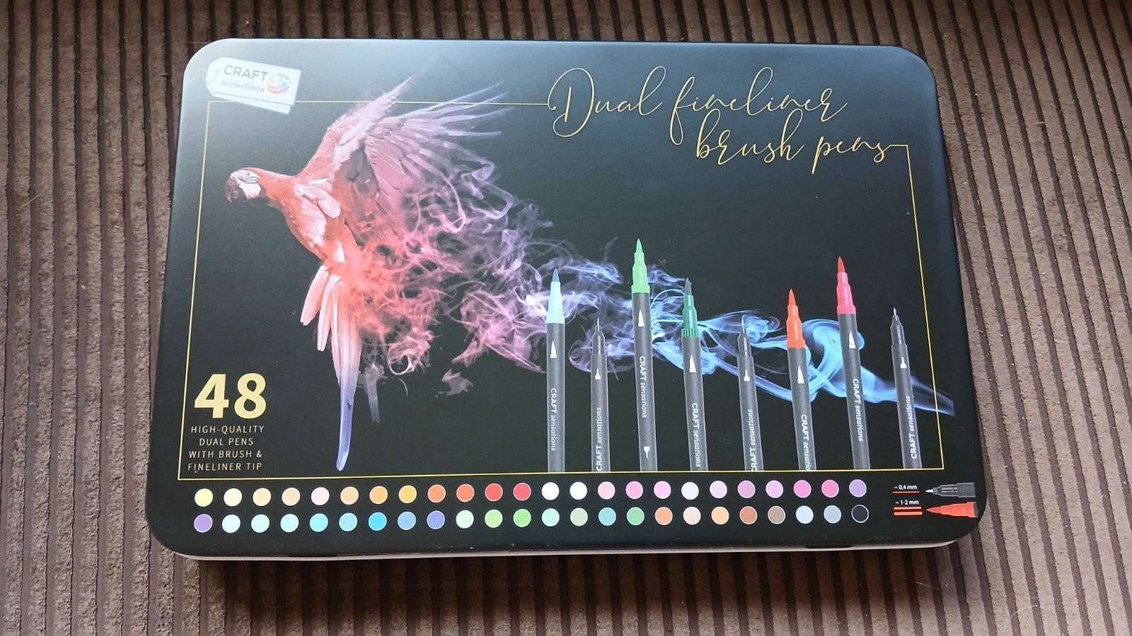 Craft Sensations Dual Fineliner & Brush Pens (48 stuks), Ophalen of Verzenden, Zo goed als nieuw, Knutselmateriaal
